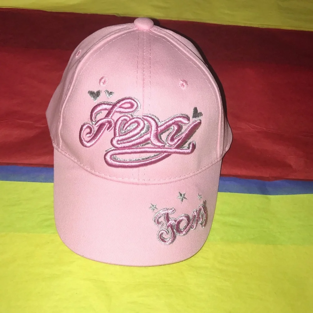 Retro Foxy Juniors PInk Hat Cap Deadstock Streetwear Outdoors Summer NWOT NEW